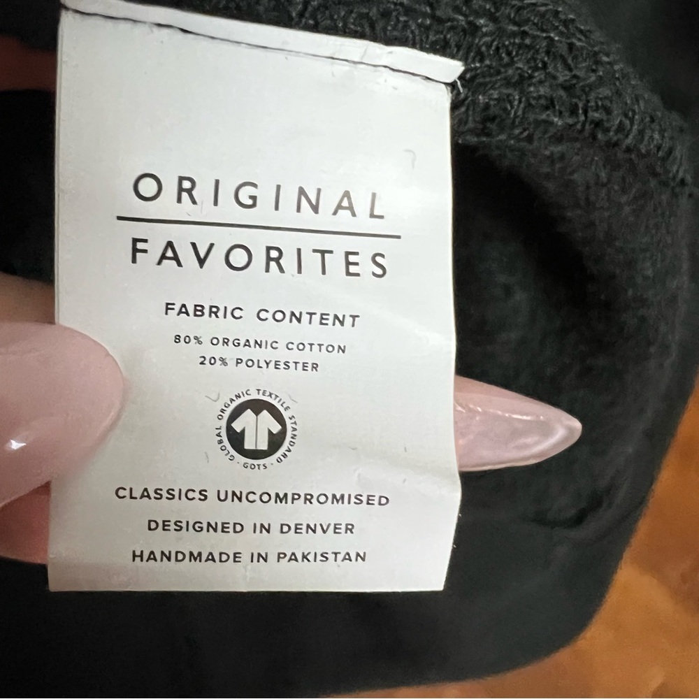 NEW Original Favorites Men’s Solid Black Crewneck Sweatshirt Size Large - Picture 6 of 9